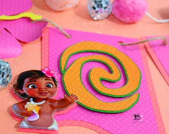 Moana Birthday Banner, Moana One Banner, Moana Birthday, Moana Decoration, Moana Party, Moana Party Supplies
