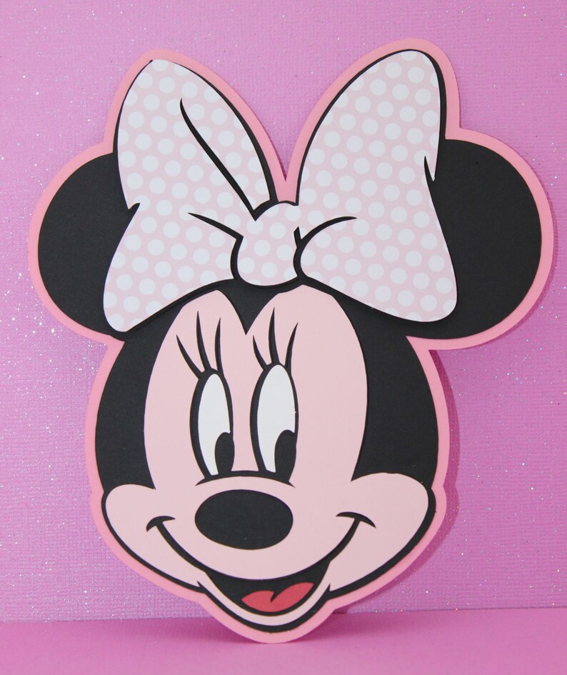 Minnie Mouse Handmade Invitations Polka Dots Minnie Invites Etsy