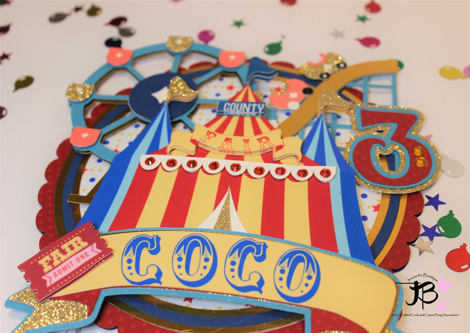 Carnival Cake Topper Circus Cake Topper County Fair Topper Circus carnival-cake-topper-circus-cake-topper-county-fair-topper-circus
