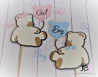 Baby Reveal Cake Topper, Baby Bear Reveal, Boy or Girl Cake Topper, Girl or Boy Cake Topper, Gender Reveal Cake Topper