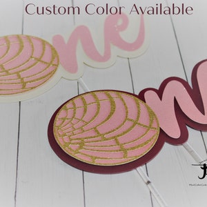 Concha Cake Topper, Pan Dulce Cake Topper, Conchas Cake Topper, Mexican Cupcake Toppers, Mexican Conchas Cake Topper