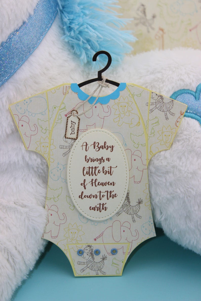 baby onesie cards baby shower invitation baby handmade etsy