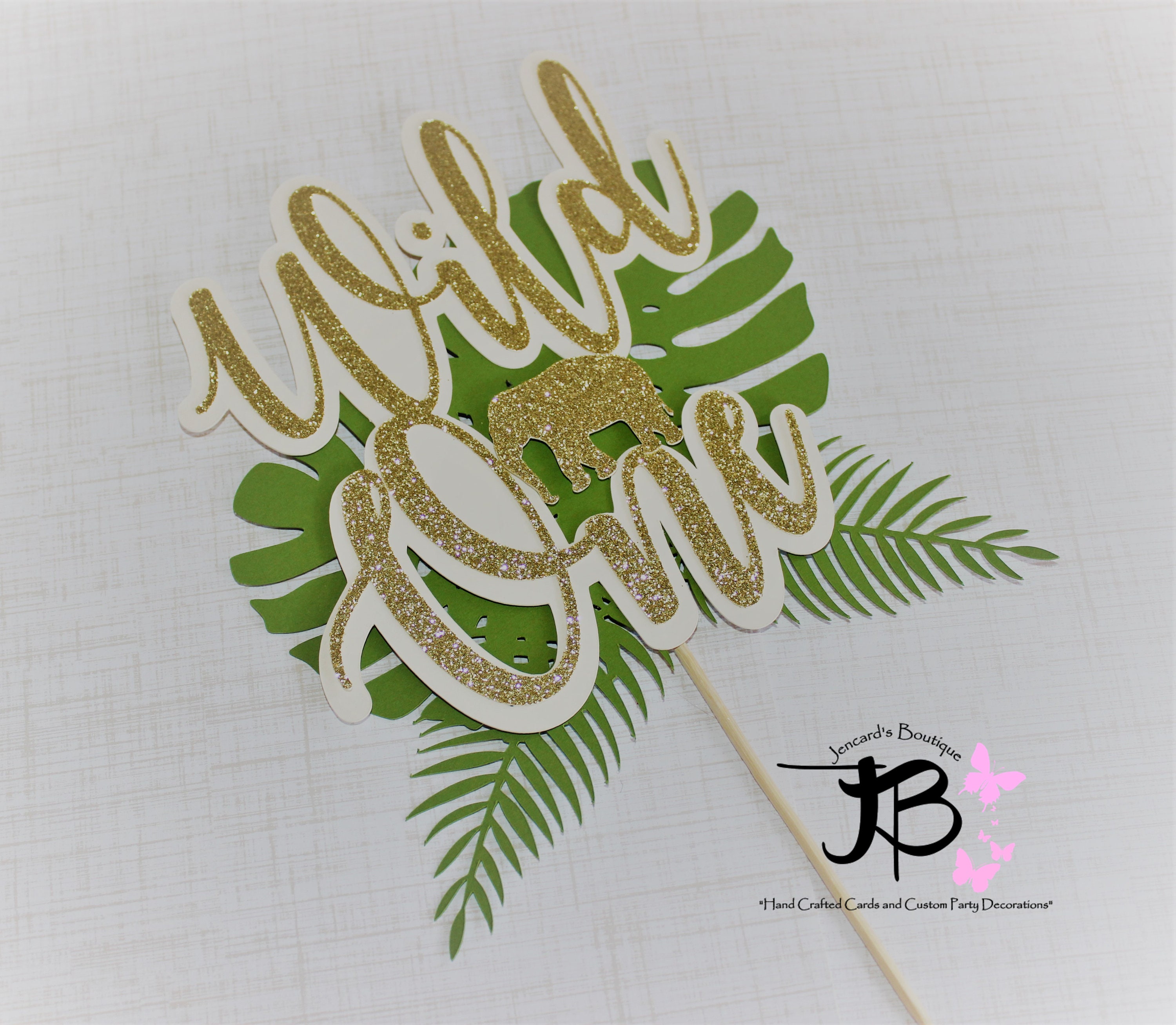 Wild One Cake Toppers, Safari Cake Topper, Jungle Safari Cake Toppers ...