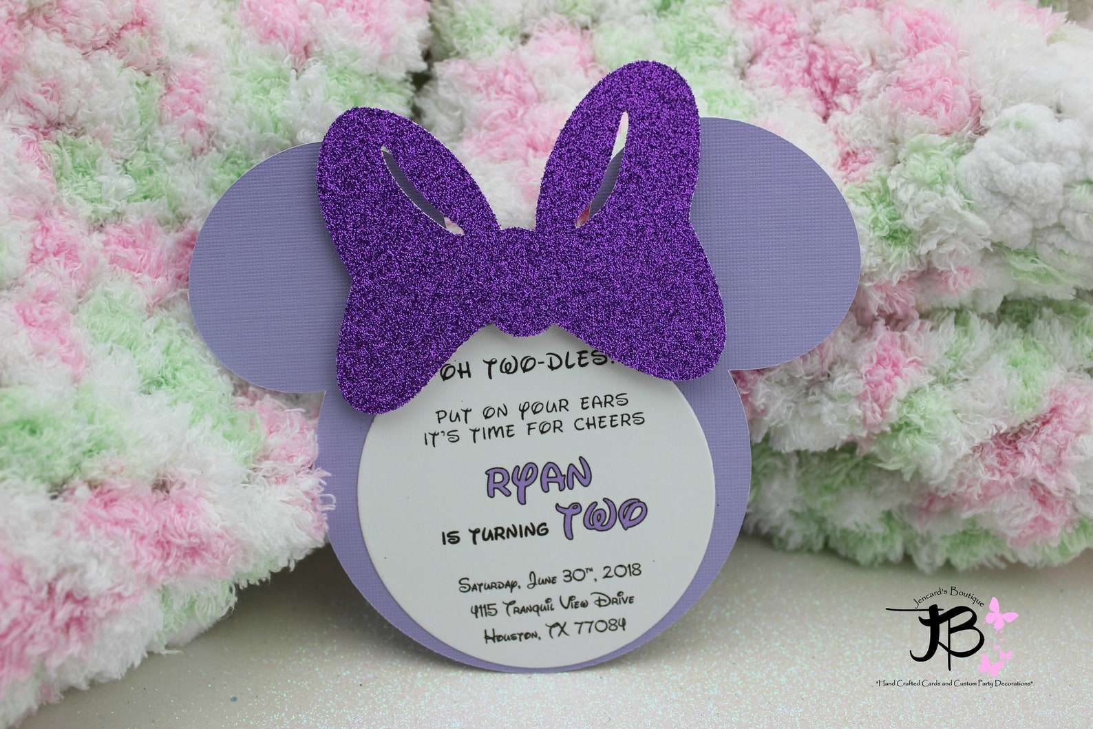 Minnie Mouse Invitations Handmade Minnie Mouse Invitations Etsy