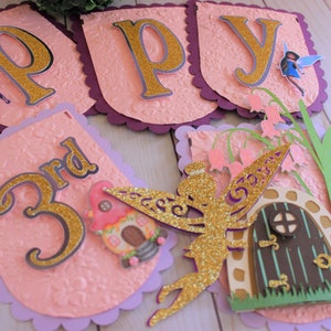 Tinker Bell Birthday Banner, Tinker Bell Birthday Decor, Fairy Birthday Banner, Fairies Banner, Fairy Party Theme, Tinker Bell Party Theme