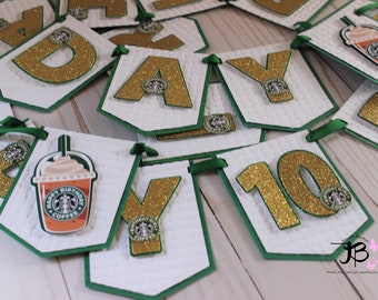 Coffee Banner, Frappe Birthday Banner, Coffee Decoration, Coffee Party Decoration, Frappe Theme, Coffee Theme Banner