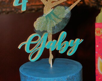 Ballerina Cake Topper, Custom cake topper, Ballerina Party Decoration, Ballerina Party Decor, Ballerina Party Centerpiece, Ballerina  Topper