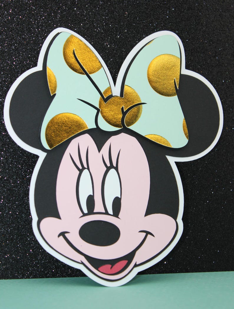 Minnie Mouse Handmade Invitations Polka Dots Minnie Invites Etsy