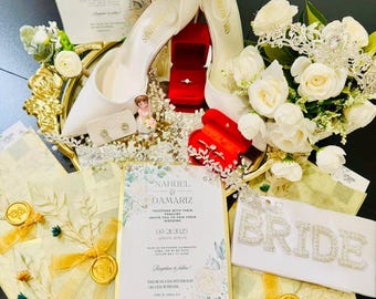 Personalized Wedding Invitations, Elegant Foral Wedding Invitation, Boho wedding invite, Floral Wedding Invitations, Handmade Wedding