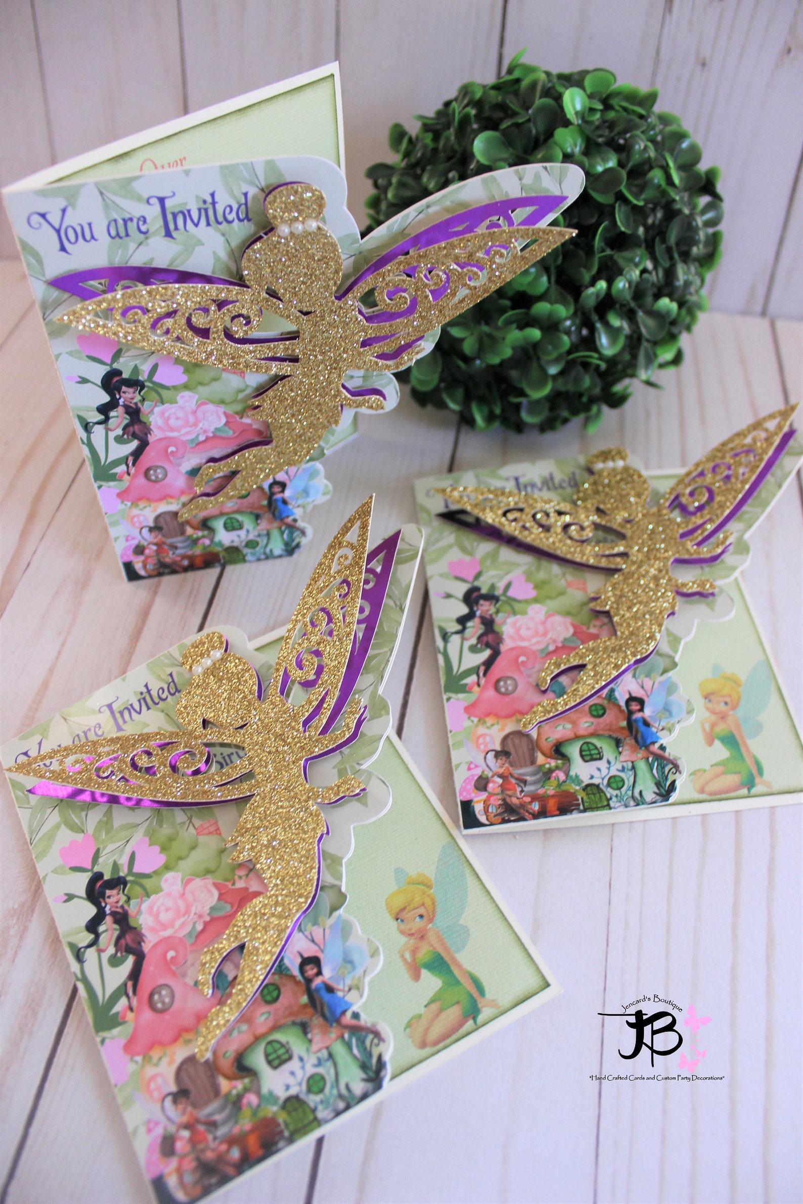 Tinker Bell Invitations Tinker Bell Birthday Invites Fairy Birthday