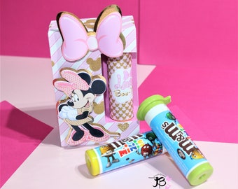M&M's Candy Box, Minnie Mouse Treat Box, MM's Minnie Favor Box, Minnie Favor Treats, Minnie Mouse Party Treat, Minnie Mouse MM's Candy Box