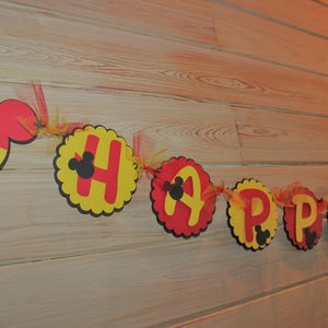 Topolino compleanno Banner Decorazioni, Decorazioni Festa Topolino, Decorazioni Festa Disney, Topolino Primo Compleanno, 1o Banner Clubhouse