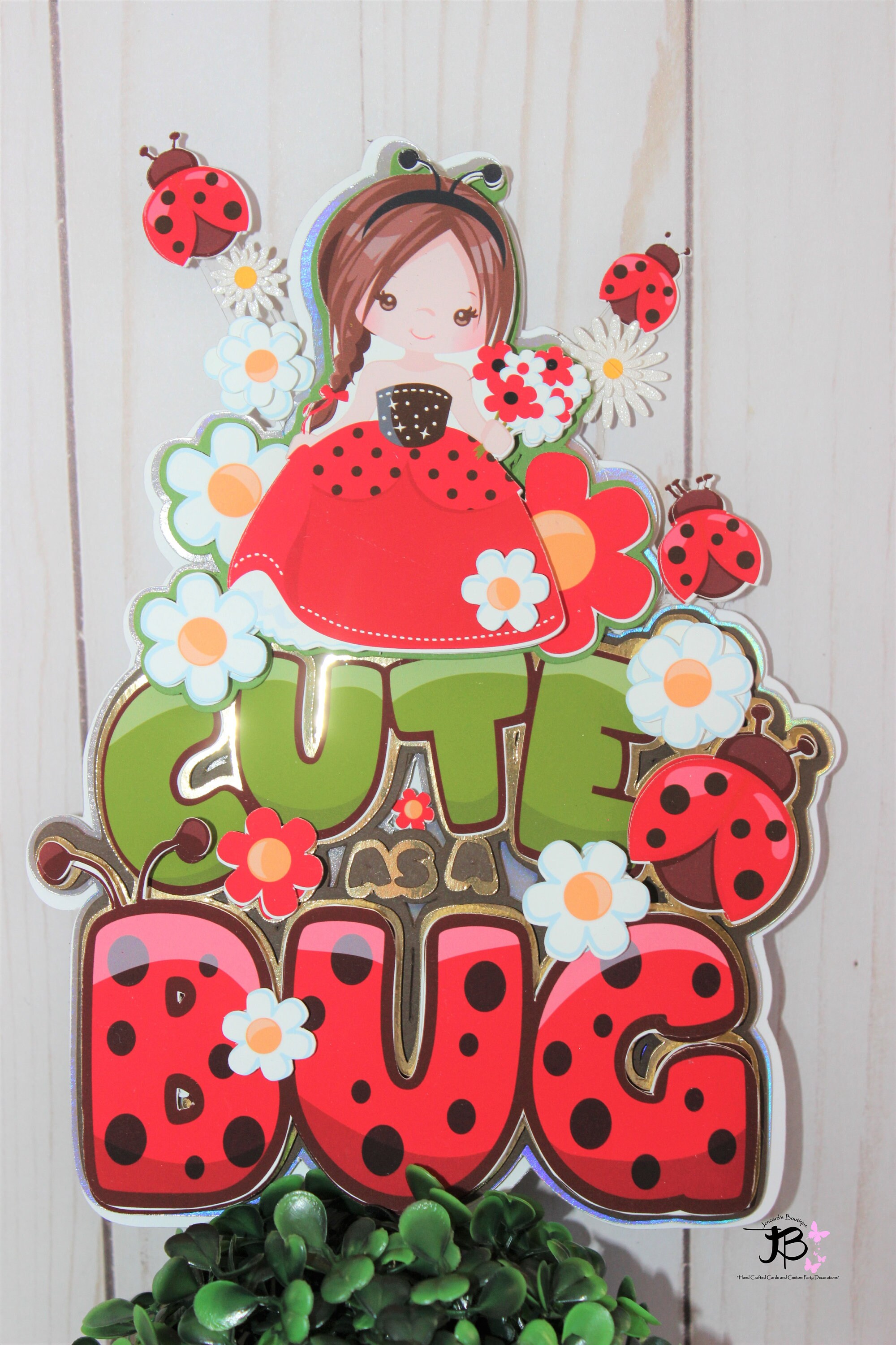 Topper Ladybug Ladybug Cake Topper, Ladybug Topper, Ladybug Little One Cake Topper ...