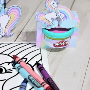 Enhörningar målargåva, Enhörningar målargåva, Enhörningar aktivitetslåda, Enhörningar målar- och Play-Doh-låda, Enhörningar målargåva bild 3