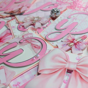 Coquette Birthday Banner, Coquette Bow Birthday, Pink Bow Birthday Banner, Coquette Pink Banner, Coquette Party Theme, Coquette Party Favor