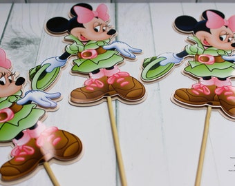 Minnie Mouse Safari Props, Minnie Mouse Safari Centerpiece, Minnie Mouse Safari Decoration, Mickey Mouse Safari Decoration, Mickey Safari