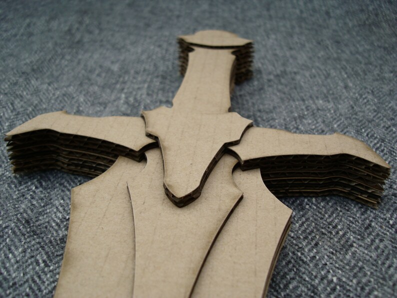Cardboard Hero Sword Cardboard Knight Cardboard Sword Toy Etsy