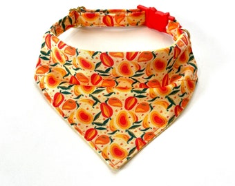 Mango Print Cat Bandana: Over the Collar with Breakaway Buckle