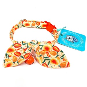 Mango Cat Collar with Bunny Ears Bow Tie - Breakaway Buckle