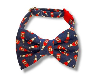 Ketchup Cat Bow Tie Collar: Fun Breakaway Pet Collar