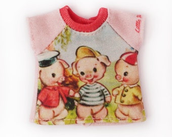 Blythe T-shirt: Organic Cotton Pink Piglet Tee