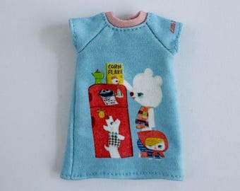 Blythe dress with Rabbit and Red Fridge