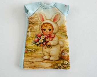 Blythe Doll Dress, vintage style, Bunny