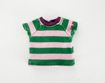 T-shirt for Blythe with stripes, 100% organic cotton