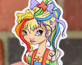 Rainbow Brite Vinyl Sticker: 80s Cartoon Fan Art