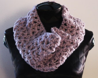 PURPLE COWL SCAR -  Lavendar - Soft and Cozy, Infinity Scarf,  Gladstone Cottage