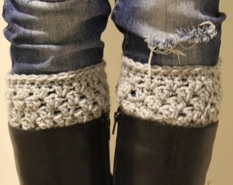 Boot Cuffs, Oatmeal Cuffs,  Womens Boot Cuffs Crochet Boot Cuffs