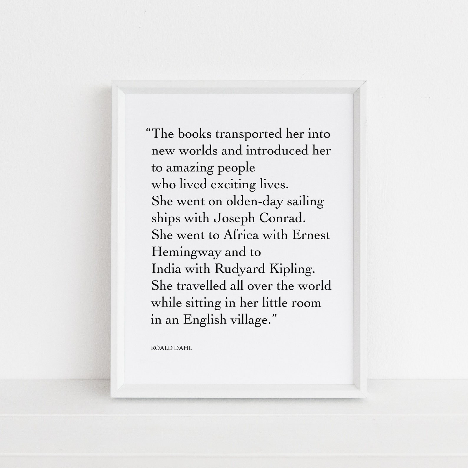 matilda quote roald dahl print books reading black and etsy
