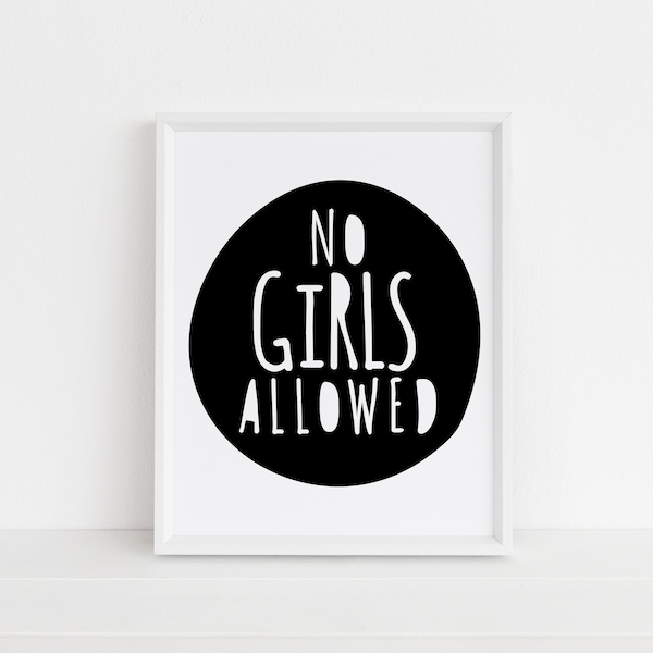 No Girls Allowed Signs - Etsy
