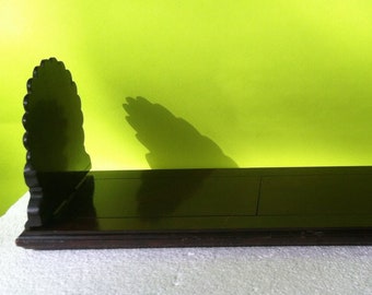 Antique Walnut Victorian Slide Book Shelf