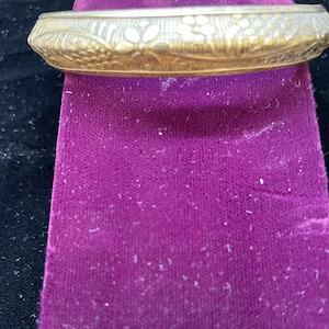 Antique European brass bangle bracelet