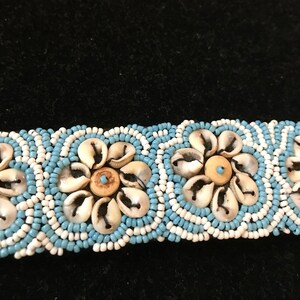 Handcrafted shell & beaded bracelet