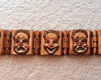 Kupfer Comedy & Tragedy Armband von Renoir