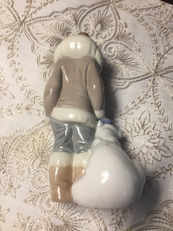 リヤドロ　エスキモーの子供と、白熊 ヤドロ エスキモー少年とシロクマ - Etsy 日本