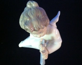 リヤドロ フルートを持つ天使 - Etsy 日本