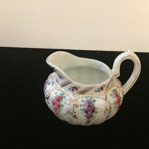 Vintage German handpainted creamer