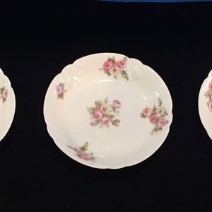 Conjunto de 3 Pratos Antigos Pequenos Haviland Limoges