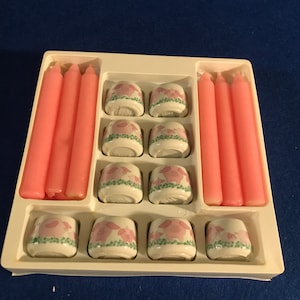 Vintage individual pig candle holders