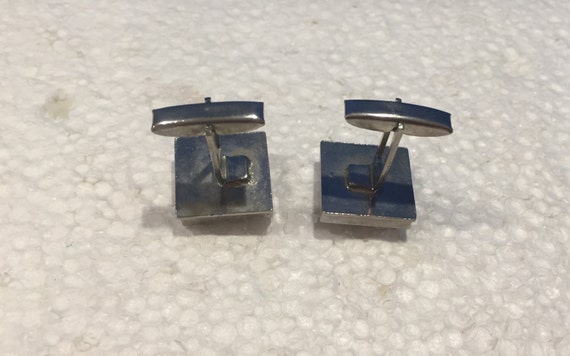 Square Cufflinks with Square Stone - image 3