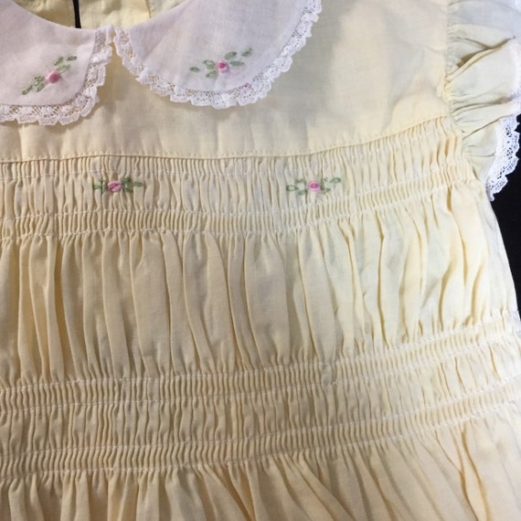 Vintage Smocked baby dress - image 2