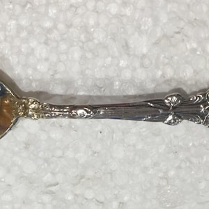 Antique Sterling Silver Demitasse Spoon Monogrammed JJ 1904