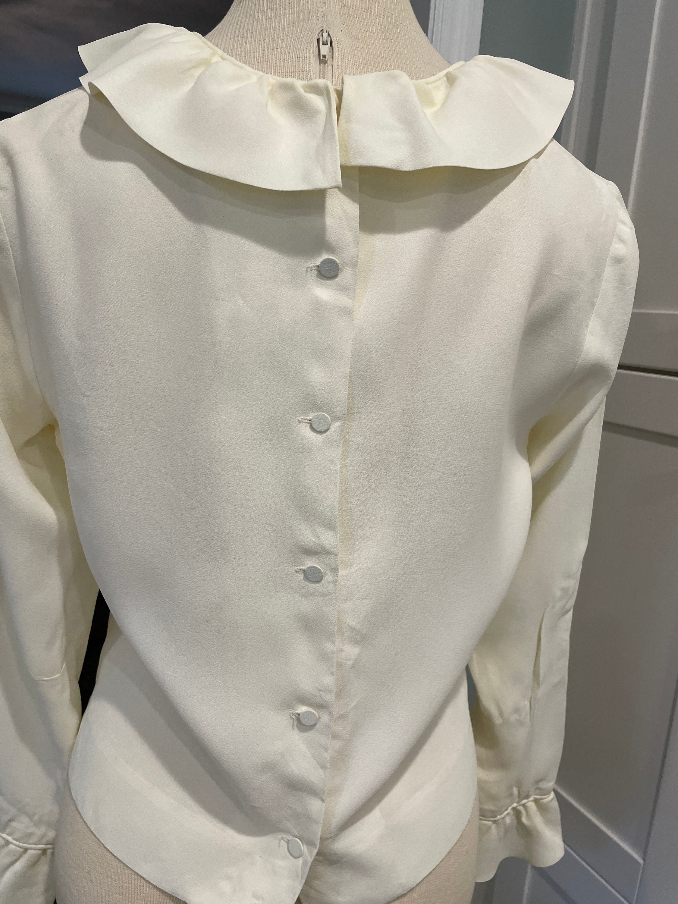 60's Ruffle Front Ladies Blouse by Lady Manhatten main image 0