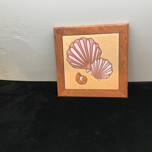 Arius tile trivet-Scallop shells