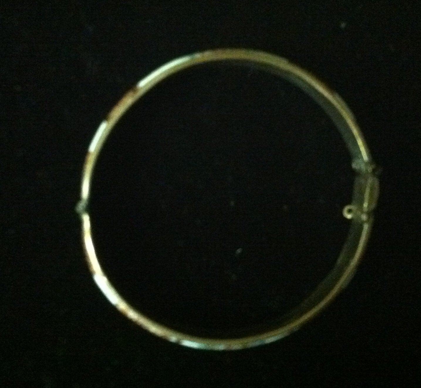 Bracelet Vintage Argenté à Plaque émaillée - Années 70 - Occasion