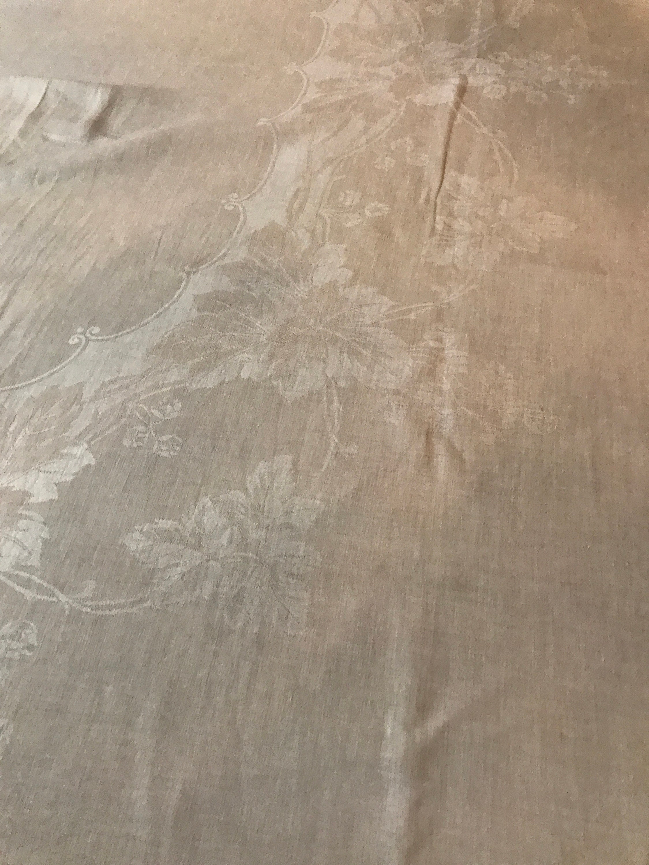 Vintage Mint Green Damask Cloth Etsy