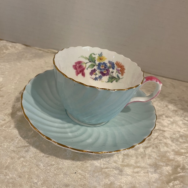 Platillo de taza de porcelana de hueso vintage Aynsley